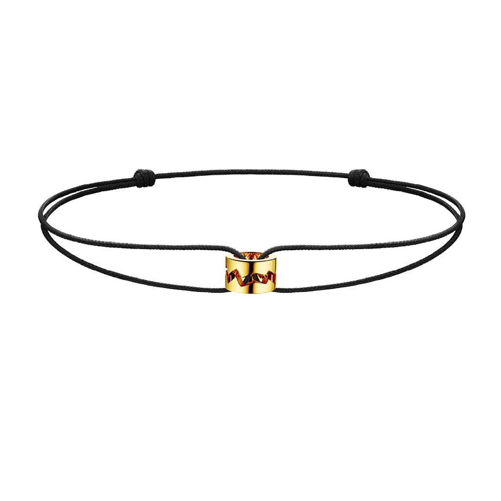 Akillis Yellow Gold Capture Me Cord Bracelet S BCA0052-NS