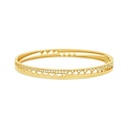 Akillis Yellow Gold Capture Me Diamond Bangle Bracelet