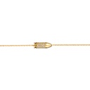 Akillis Yellow Gold Mini Bang Bang Diamond Chain Bracelet BMB0005