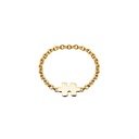 Akillis Yellow Gold Mini Puzzle Chain Ring