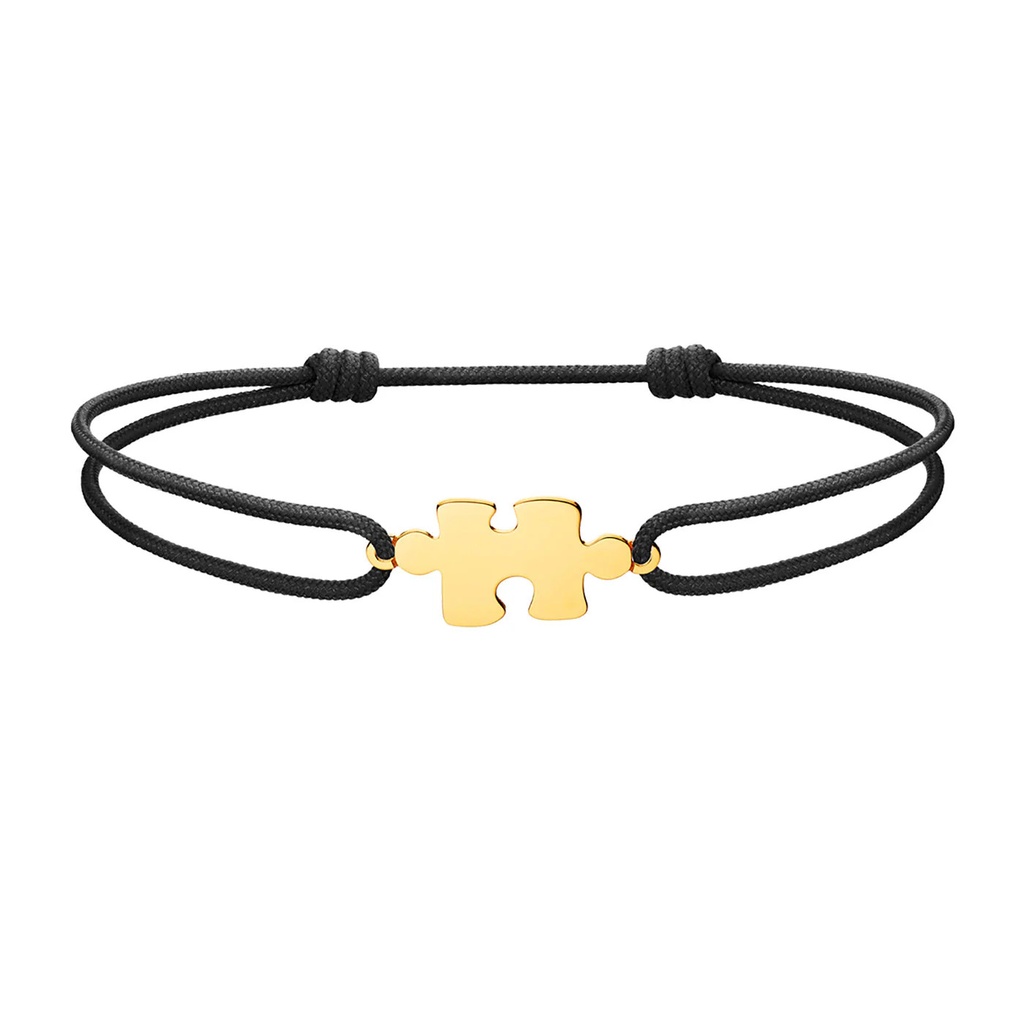 Akillis Yellow Gold Puzzle Cord Bracelet BPZ0035-NS