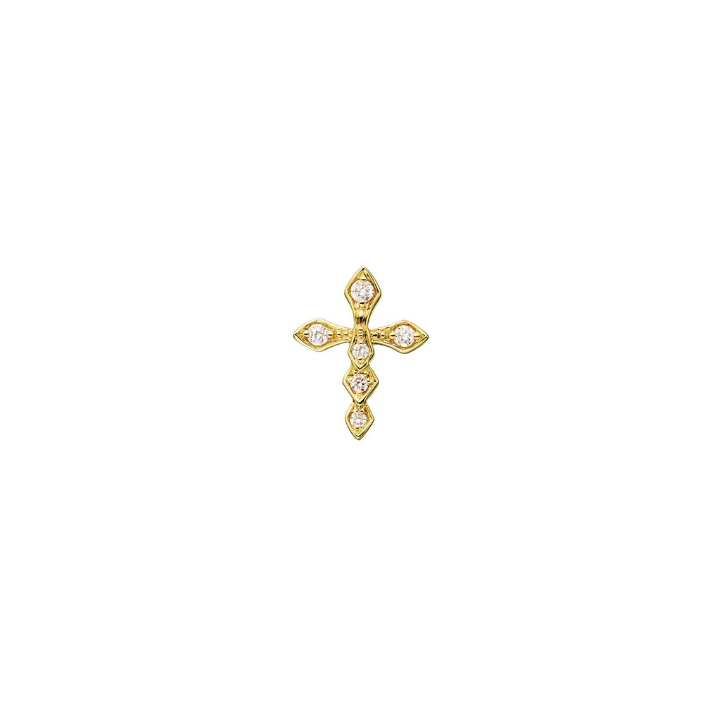 Akillis Yellow Gold Python Diamonds Earring EPY0034-NS