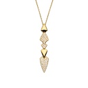 Akillis Yellow Gold Python Diamonds Necklace PPY0023-NS