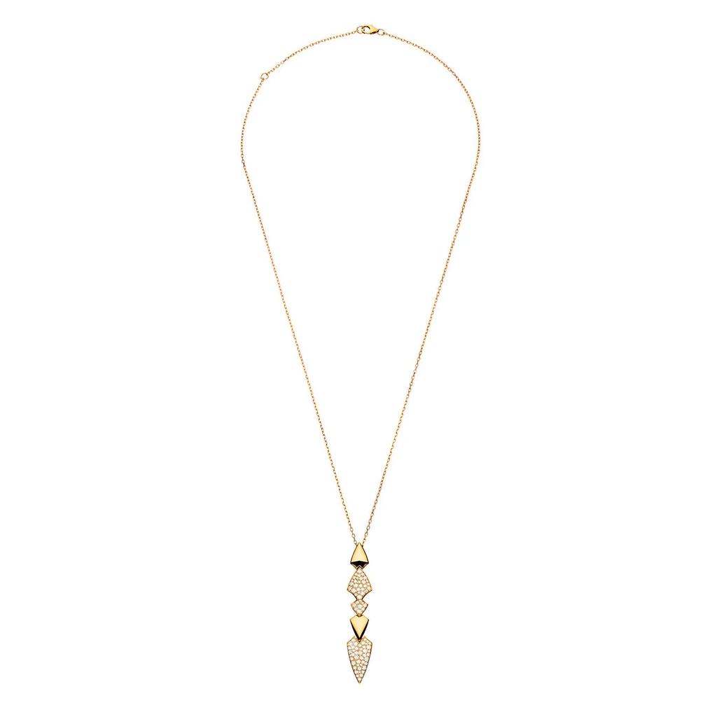 Akillis Yellow Gold Python Diamonds Necklace PPY0023-NS #2