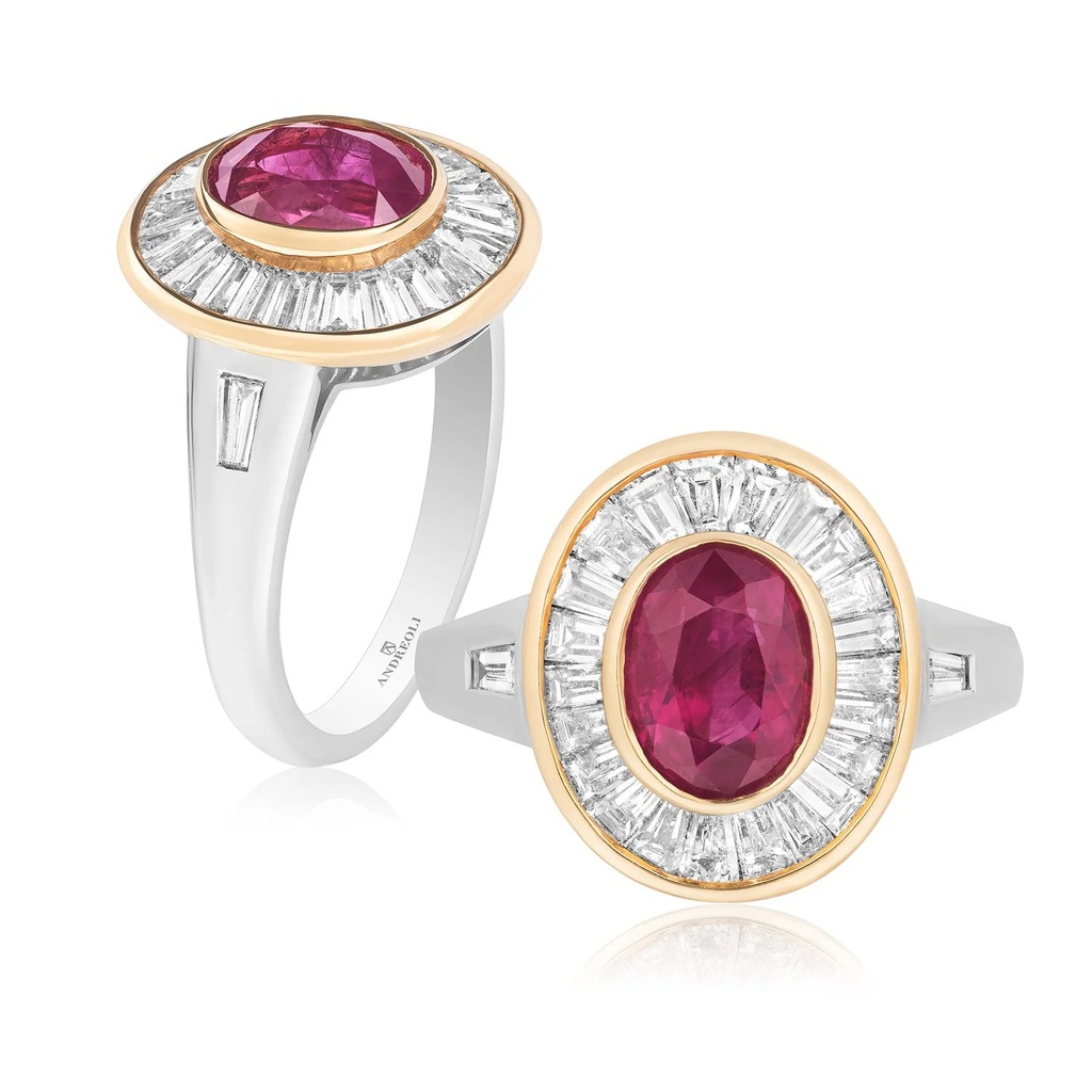 Andreoli Amóre Diamond And Ruby Ring R627 #2