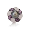 Andreoli Bella Donna Purple Peony Ring R1232