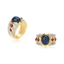 Andreoli Claire Sapphire And Ruby Ring R1113 #2