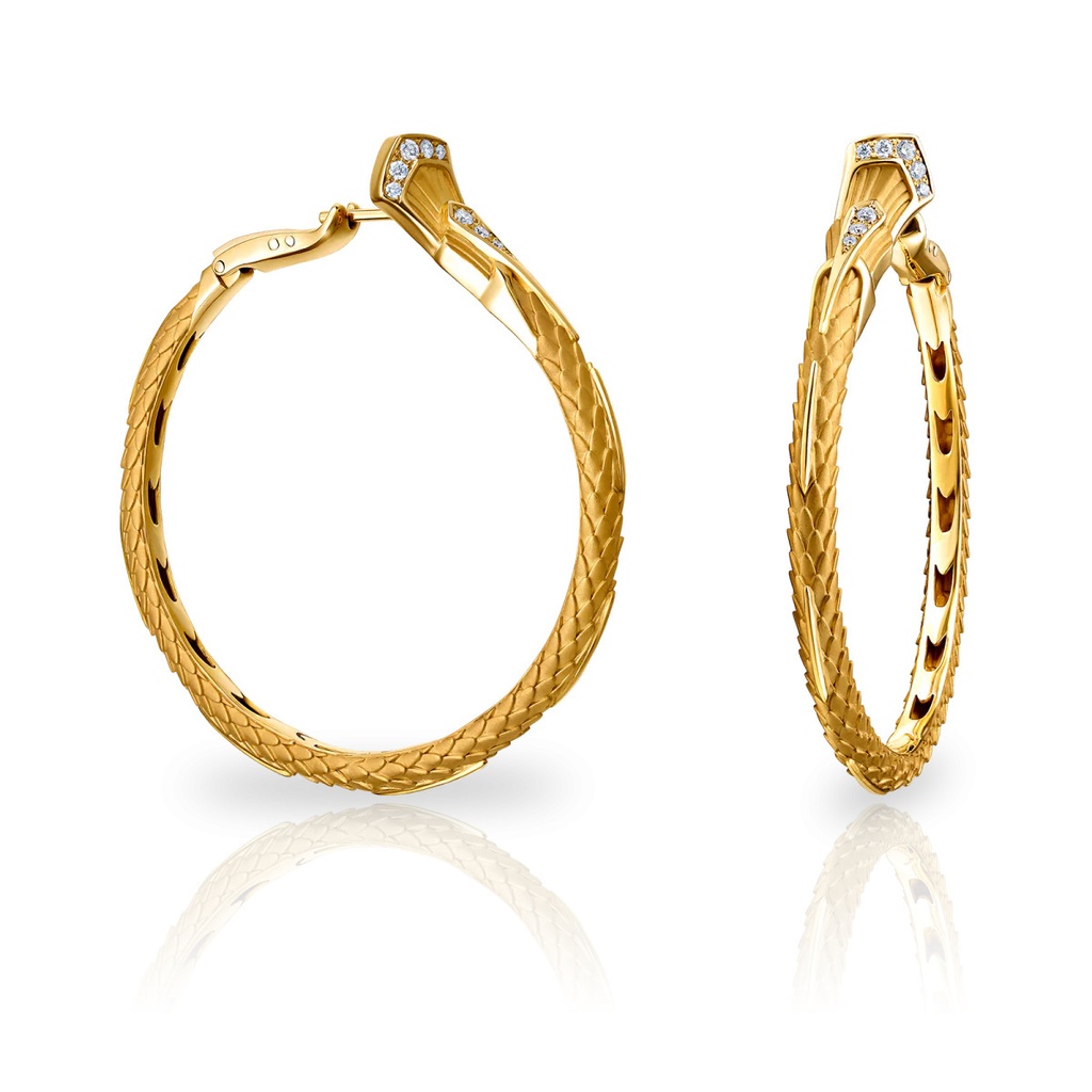 Carrera y Carrera Earrings New Shanghai Escamas 0255.1