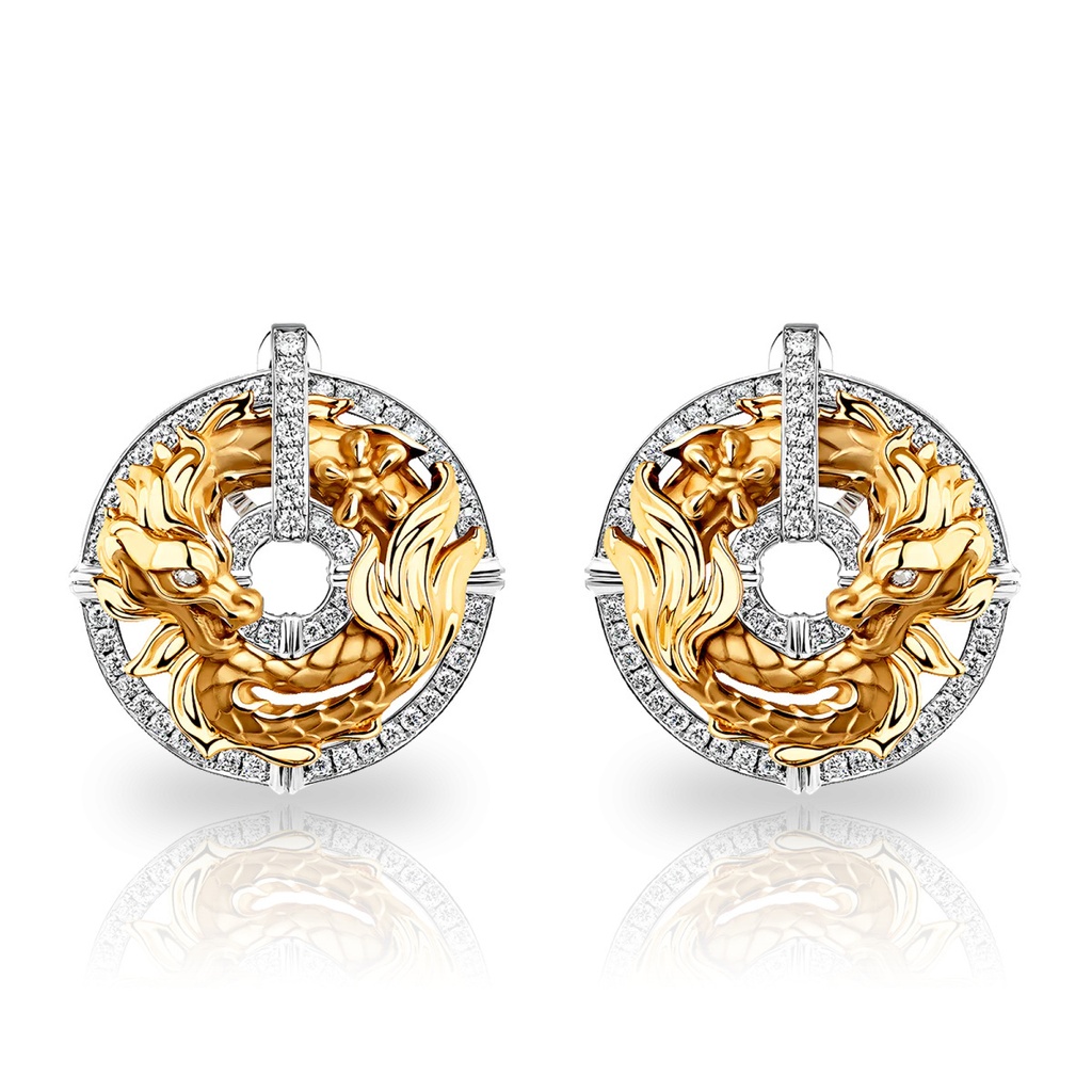 Carrera y Carrera Earrings New Shanghai Mini Pave 0117.3