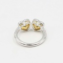 Frost Fratelli Fancy Intense Yellow & White Diamond Double Heart Ring #3