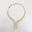 Frost Fratelli Fancy Yellow & White Diamond Cocktail Necklace FN-1965 #2