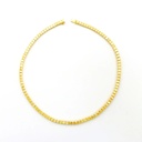 Frost Fratelli Fancy Yellow Diamond Cushion Cut Tennis Necklace FN-1425
