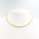 Frost Fratelli Fancy Yellow Diamond Cushion Cut Tennis Necklace FN-1425 #2