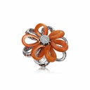 Andreoli Orange Flower Ring R4255