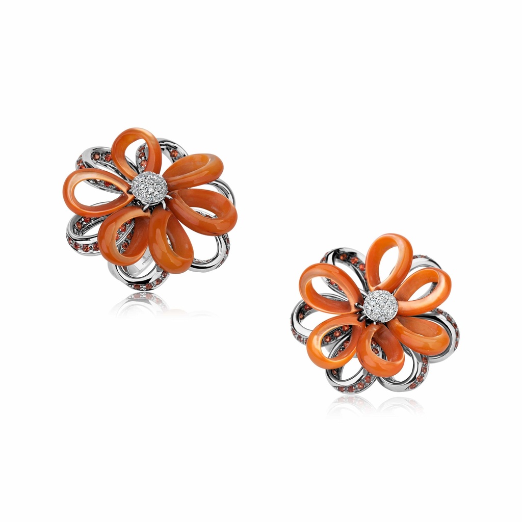 Andreoli Orange Flower Ring R4255 #2