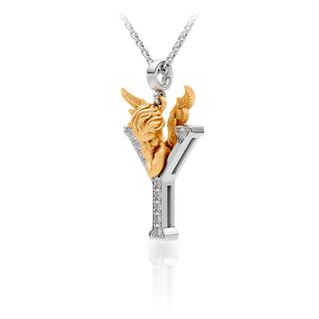 Pendant My Angel Y with Diamonds 0082.3 #1