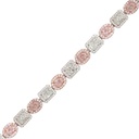 Frost Fratelli Pink & White Diamond Cocktail Bracelet FBR-1497.3