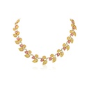 Andreoli Primavera Golden Leaf Necklace N4892