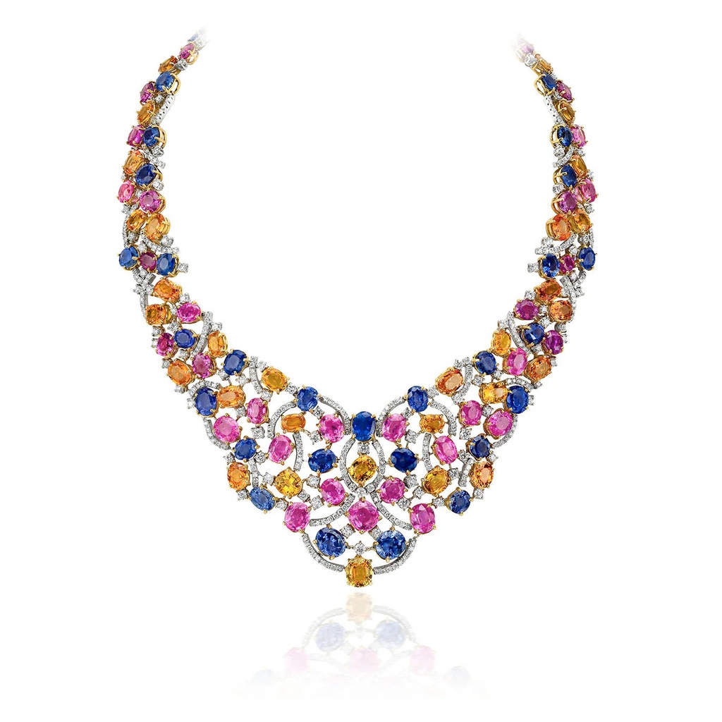 Andreoli Princessa Diamond And Sapphire Necklace N4825