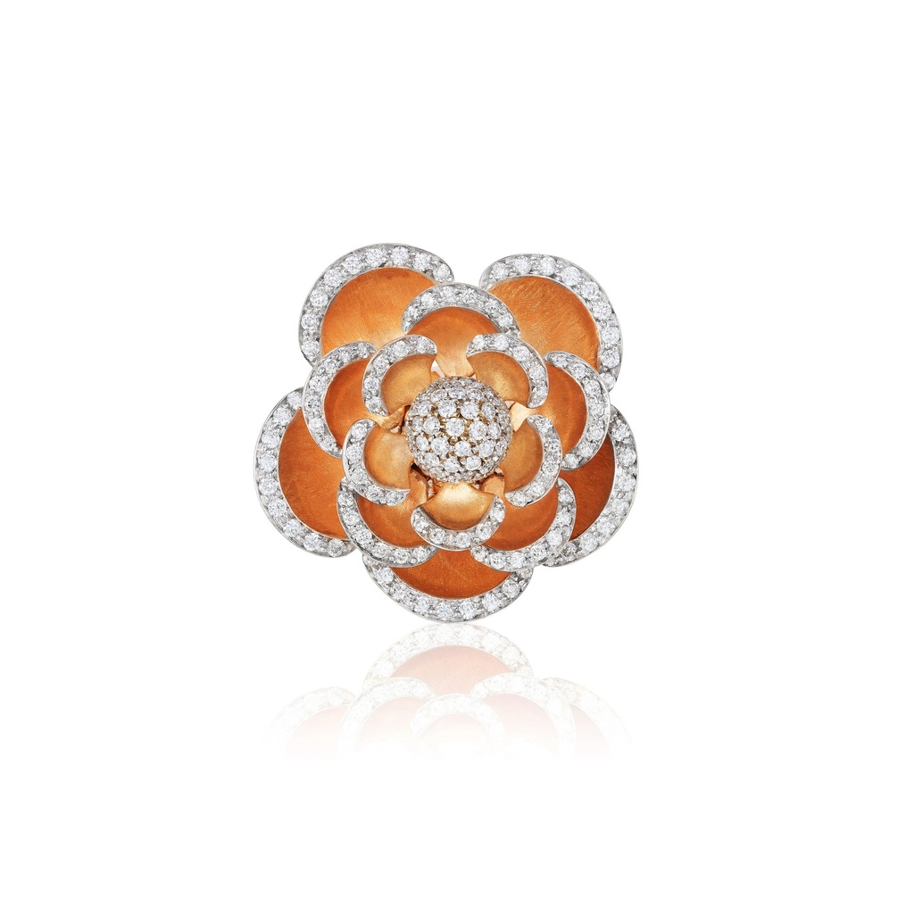 Andreoli Rose Gold Amelia Bloom Ring R5602