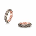 Andreoli Rose Gold Diamond And Sapphire Band R1234