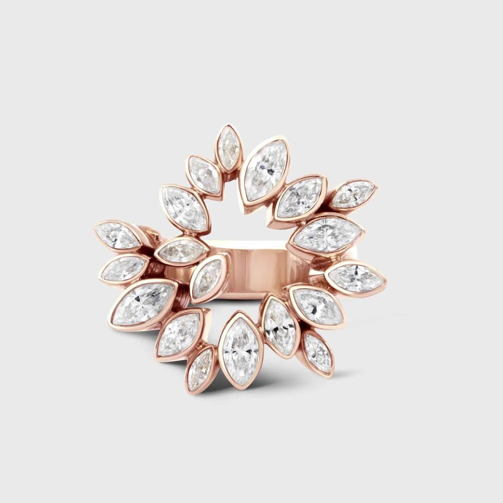 Jany Marcelle Rose Gold Jackie Ring