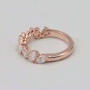Frost Fratelli Rose Gold Mixed Shape Half Eternity Ring #2