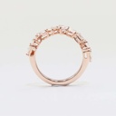 Frost Fratelli Rose Gold Mixed Shape Half Eternity Ring #4