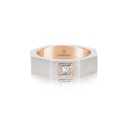 Andreoli Rose Gold Princess Cut Diamond Ring Rose Gold R595 #2