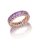 Frost Fratelli Rose Gold Sapphire Full Eternity Ring