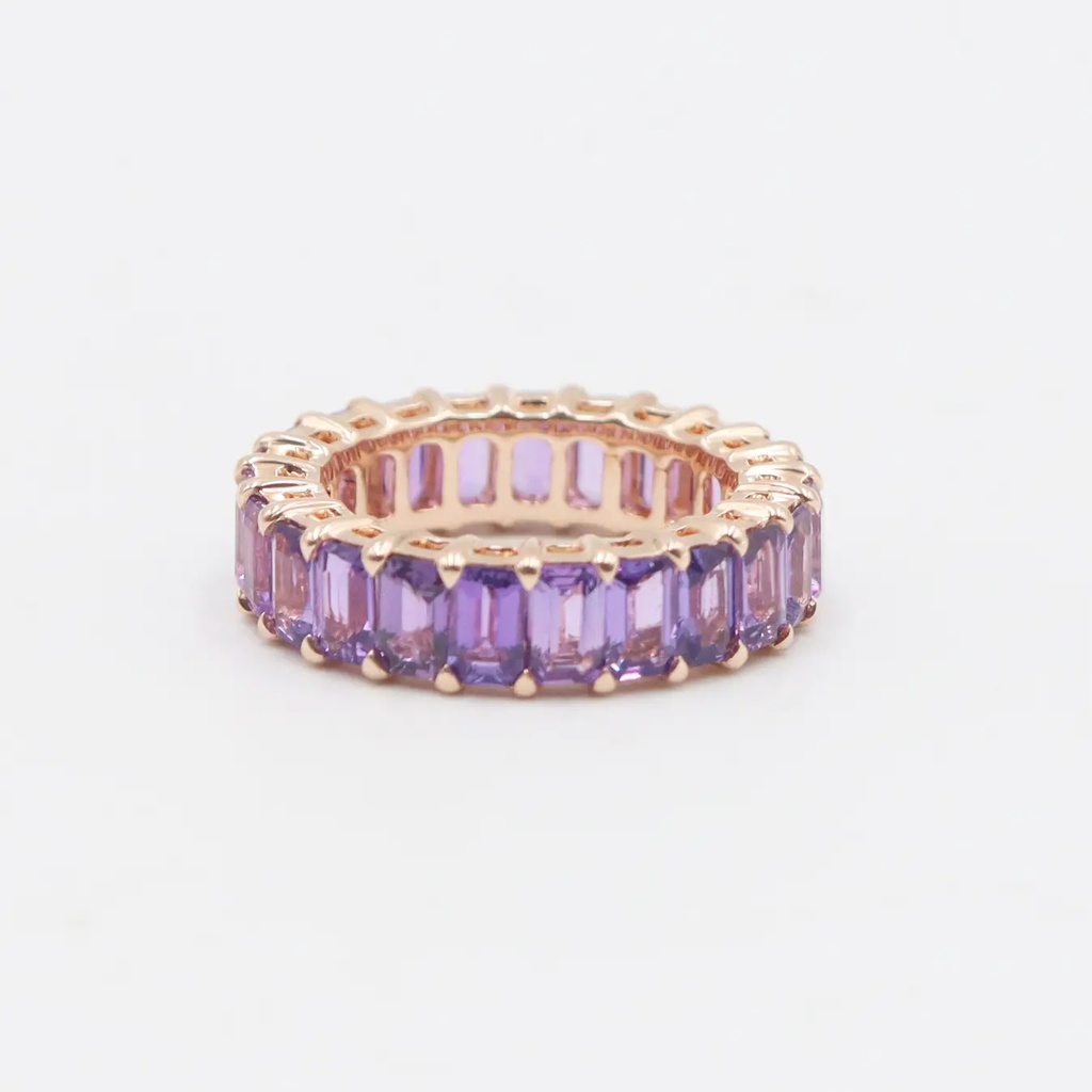 Frost Fratelli Rose Gold Sapphire Full Eternity Ring #2