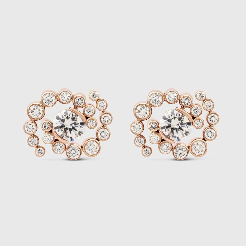 Jany Marcelle Rose Gold Whirlwind Earrings RG.WHIRLWIND.ER