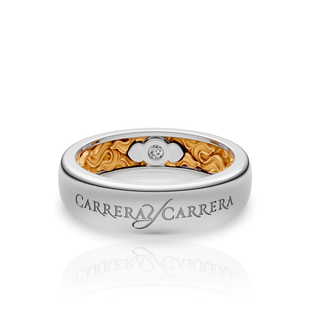 Carrera y Carrera Wedding Ring Beauty Inside Fire 0136.5 #2