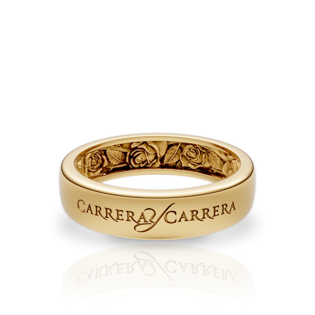 Carrera y Carrera Wedding Ring Beauty Inside Roses 0133.1 #2