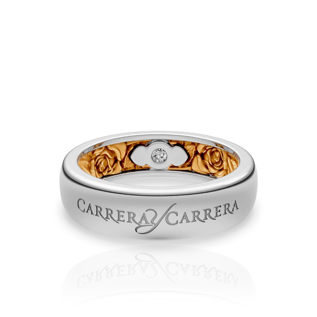 Carrera y Carrera Wedding Ring Beauty Inside Roses 0134.5 #2