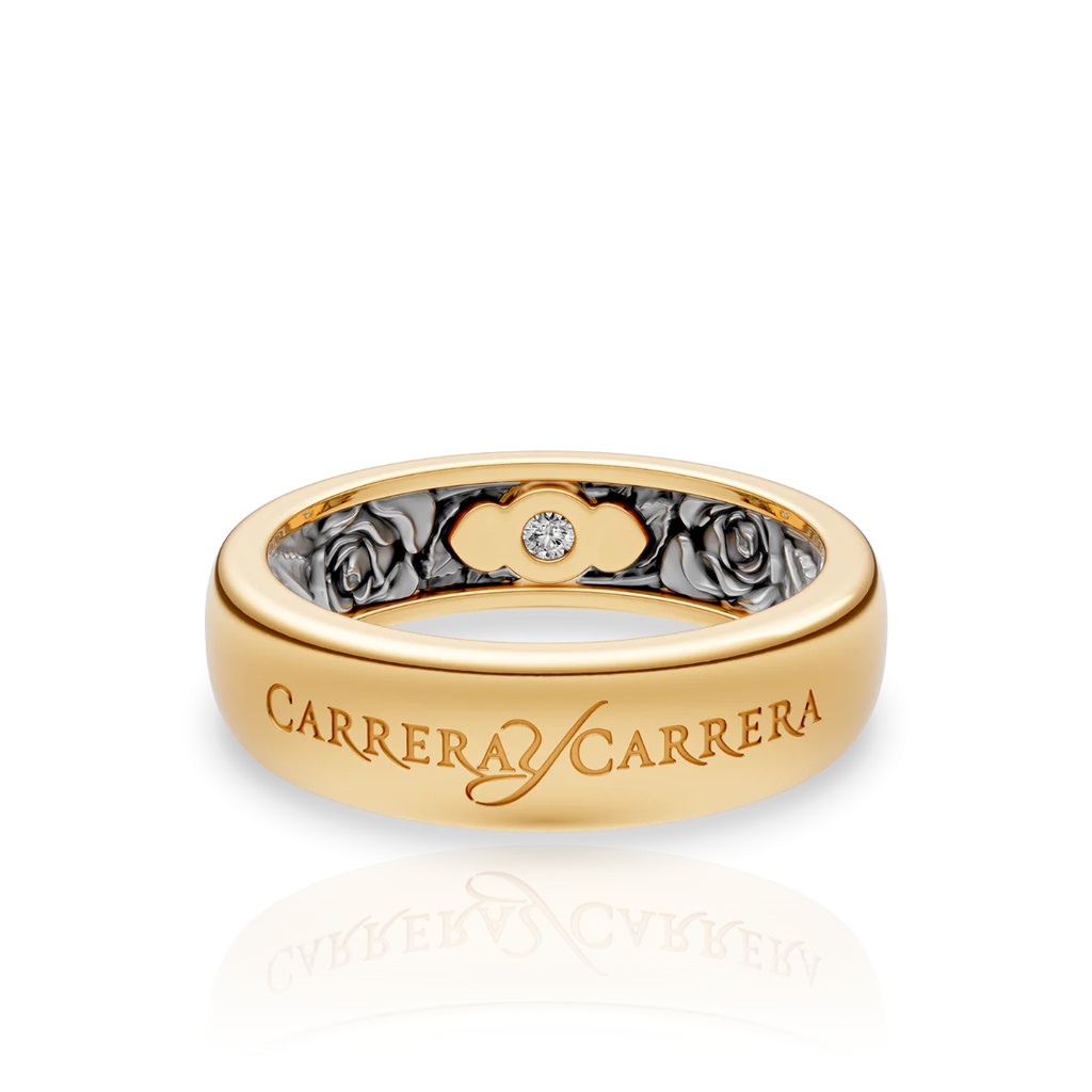 Carrera y Carrera Wedding Ring Beauty Inside Roses 0134.3 #2