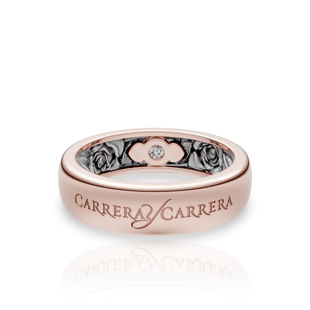 Carrera y Carrera Wedding Ring Beauty Inside Roses 0134.4 #2