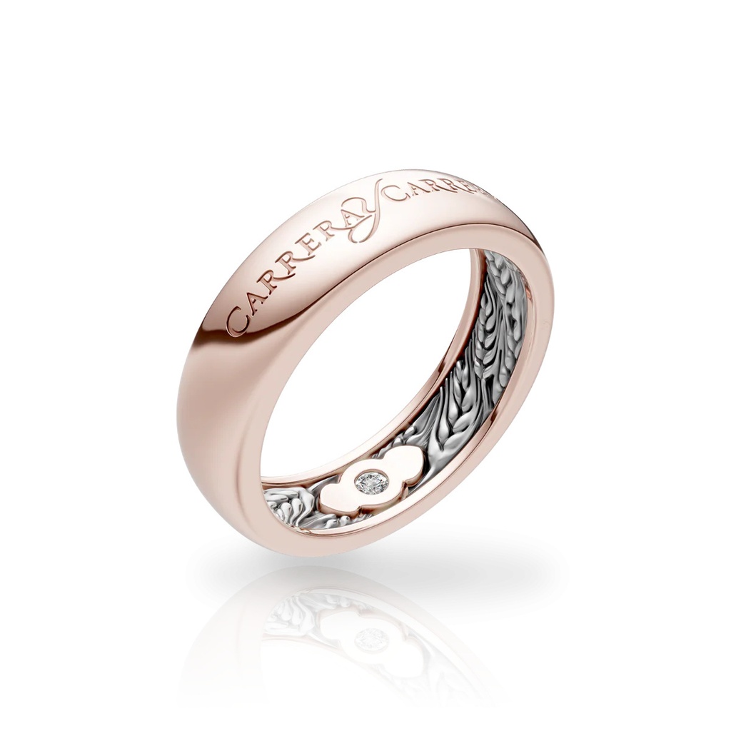 Carrera y Carrera Wedding Ring Beauty Inside Wheat 0138.4