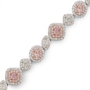 Frost Fratelli White & Rose Gold Fancy Halo Bracelet FBR-2099
