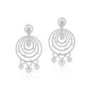 Andreoli White Gold Amore Heart Earrings R-PDA267