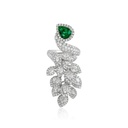 Andreoli White Gold Aria Diamond And Emerald Ring R21297A