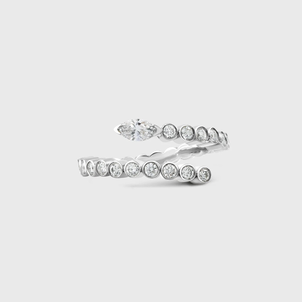 Jany Marcelle White Gold Ava Ring
