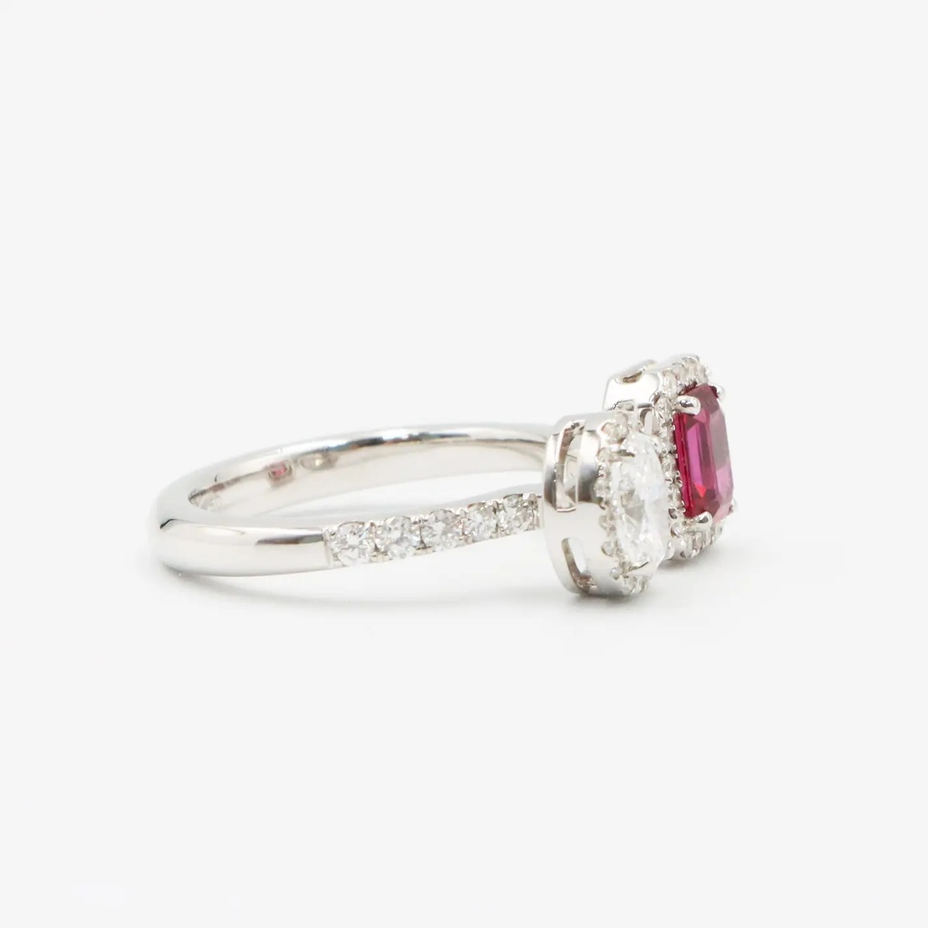 Frost Fratelli White Gold Diamond & Ruby Ring #3