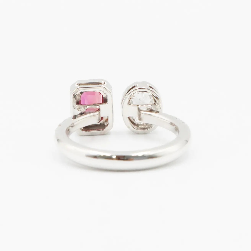 Frost Fratelli White Gold Diamond & Ruby Ring #4