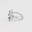 Frost Fratelli White Gold Diamond & Sapphire Cocktail Ring #2