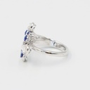 Frost Fratelli White Gold Diamond & Sapphire Cocktail Ring #4
