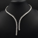 Frost Fratelli White Gold Diamond Cocktail Necklace EAN-1507 #2