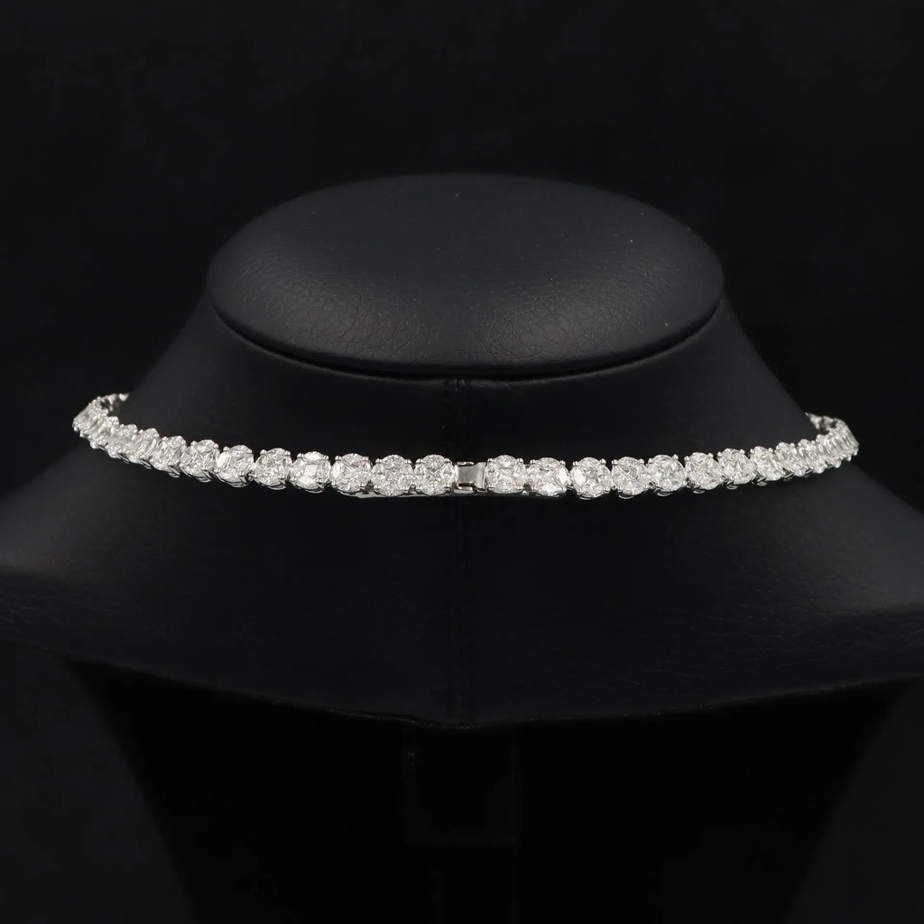 Frost Fratelli White Gold Diamond Cocktail Necklace EAN-1507 #3