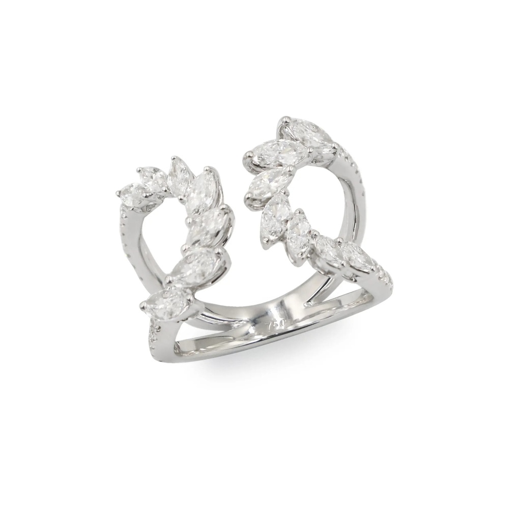 Frost Fratelli White Gold Diamond Cocktail Ring