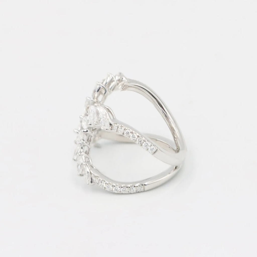Frost Fratelli White Gold Diamond Cocktail Ring #2